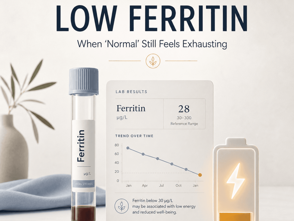 Low Ferritin: The “Normal” Lab That Kills Energy