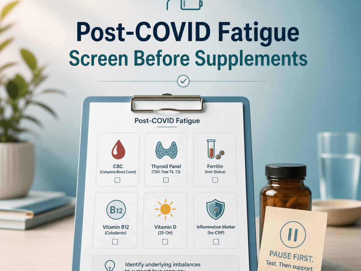 Chronic fatigue after COVID: what to screen before supplements