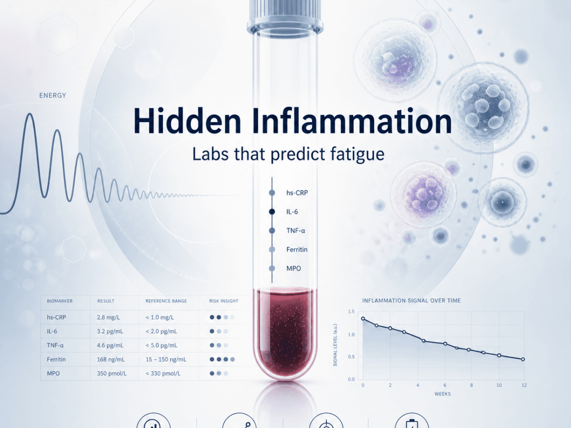 Inflammation you can’t feel: labs that predict fatigue