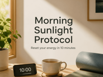 Morning sunlight protocol: reset your energy in 10 minutes