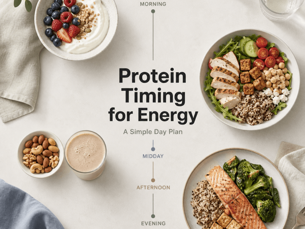 Protein timing for energy: a simple day plan