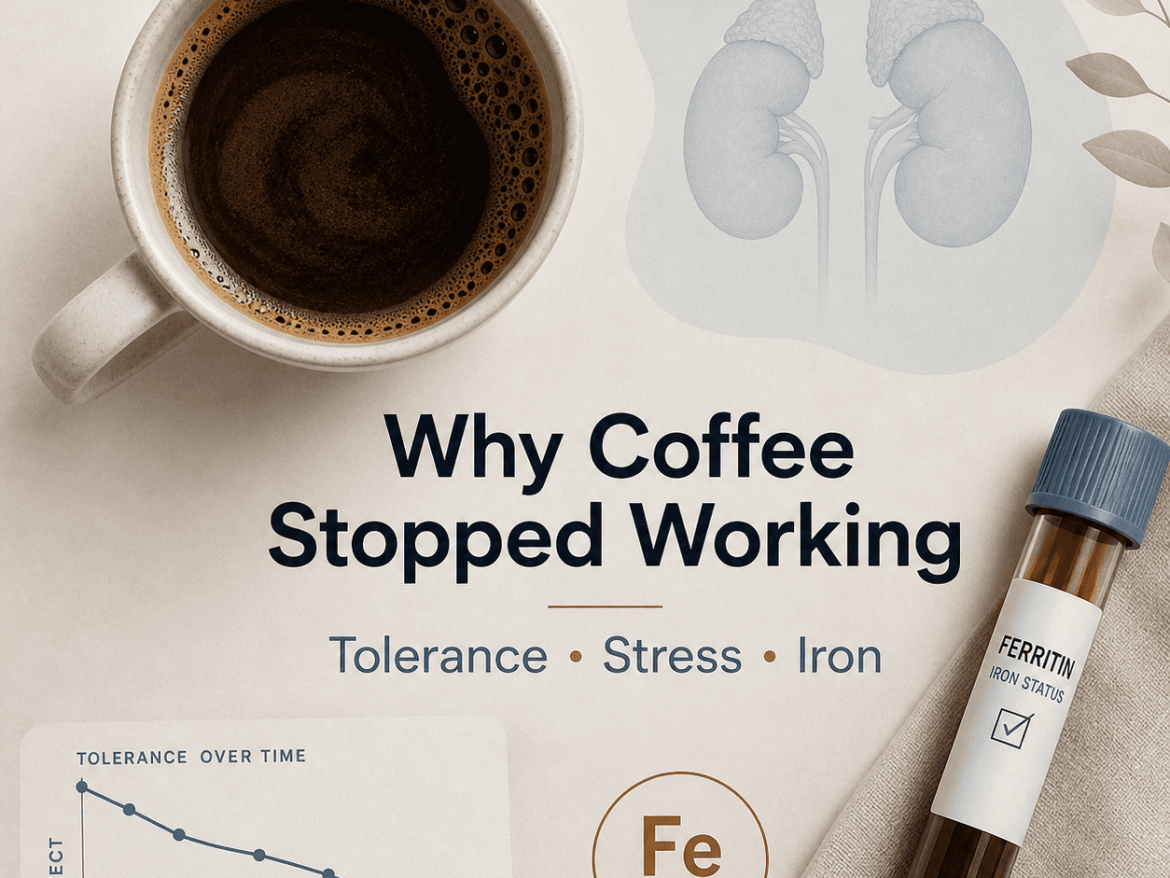 Why coffee stopped working: tolerance, adrenals, or iron?