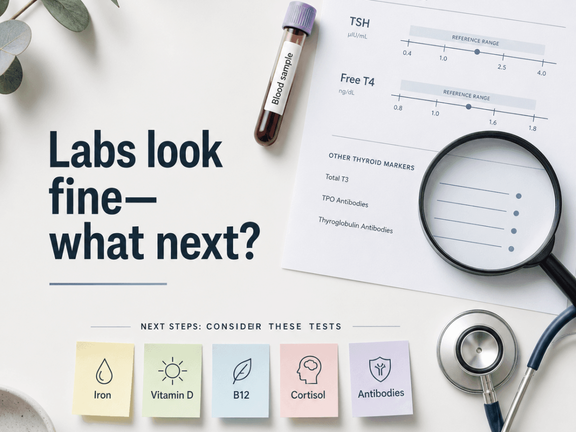 Your thyroid labs look fine—now what do we test next?