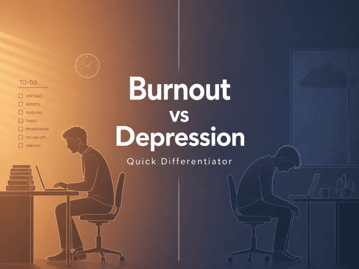 High Achiever Burnout vs Depression: Quick Differentiator