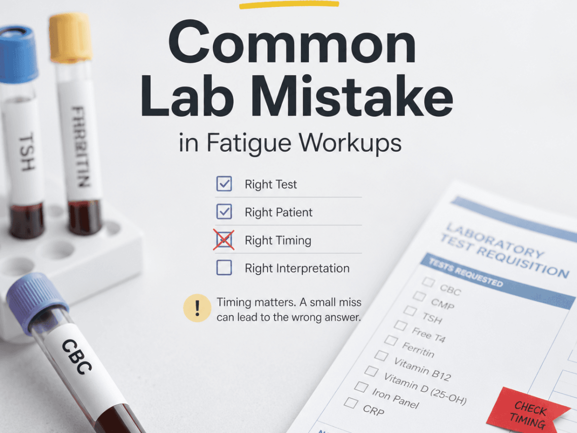 The Most Common Lab Mistake in Fatigue Workups